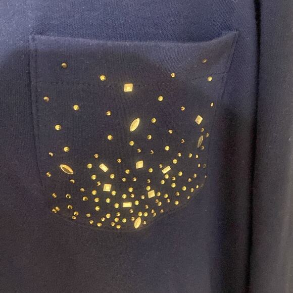 Quaker Factory Blue Studded Tunic - Picture 8 of 9